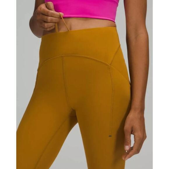 Lululemon Power Thru High-Rise Tight 25" Gold Spice‎ Size 2 Leggings - Picture 3 of 14